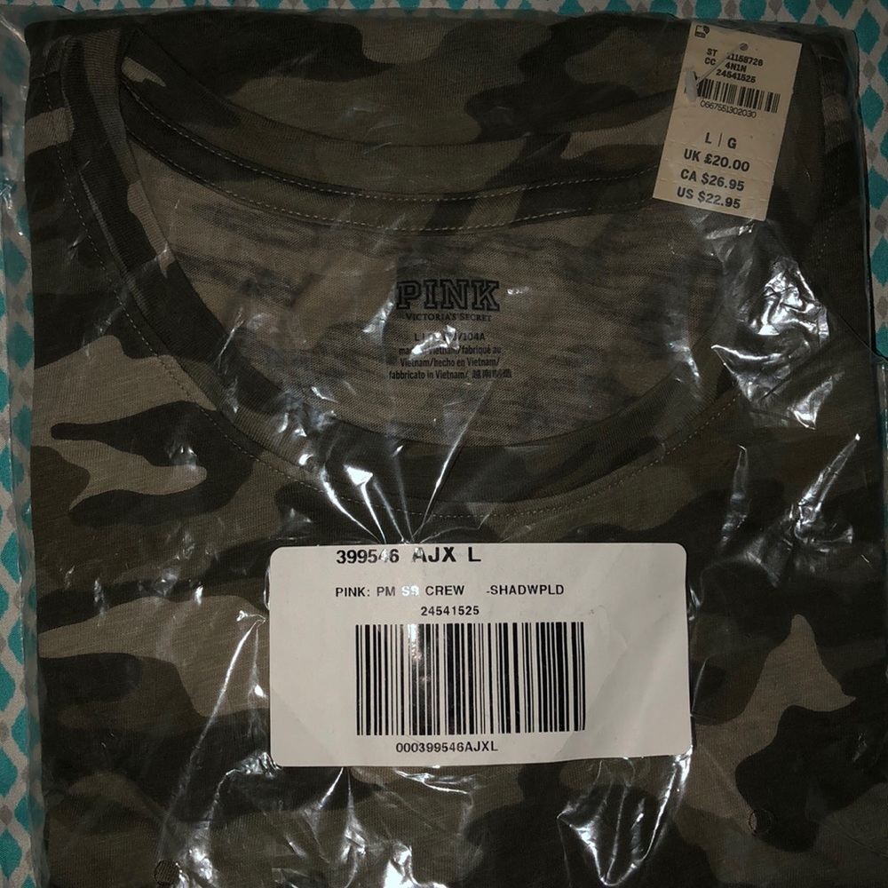 Victoria Secret Camo Shirt.